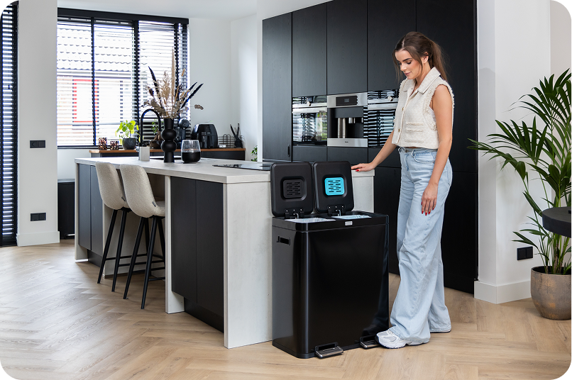 Vuilnisbakken van Deleca vergelijken 30, 50 en 60 liter