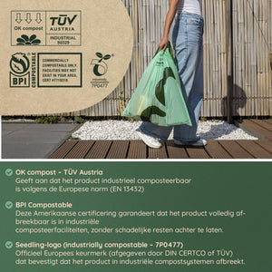 50 Liter Vuilniszakken (30x) - 100% Biozakken