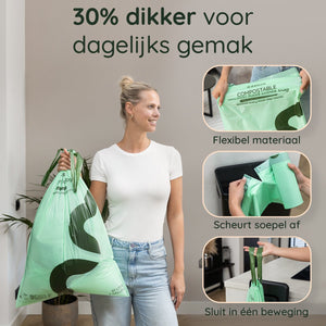 30 Liter Vuilniszakken (30x) - 100% Biozakken