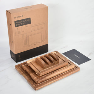 Acacia Snijplankenset met Houder