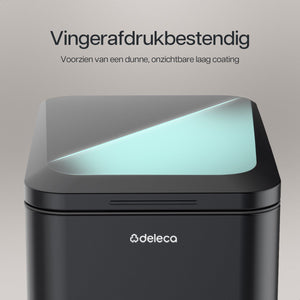 Prullenbak Prestige Smal - 50L / Mat Zwart