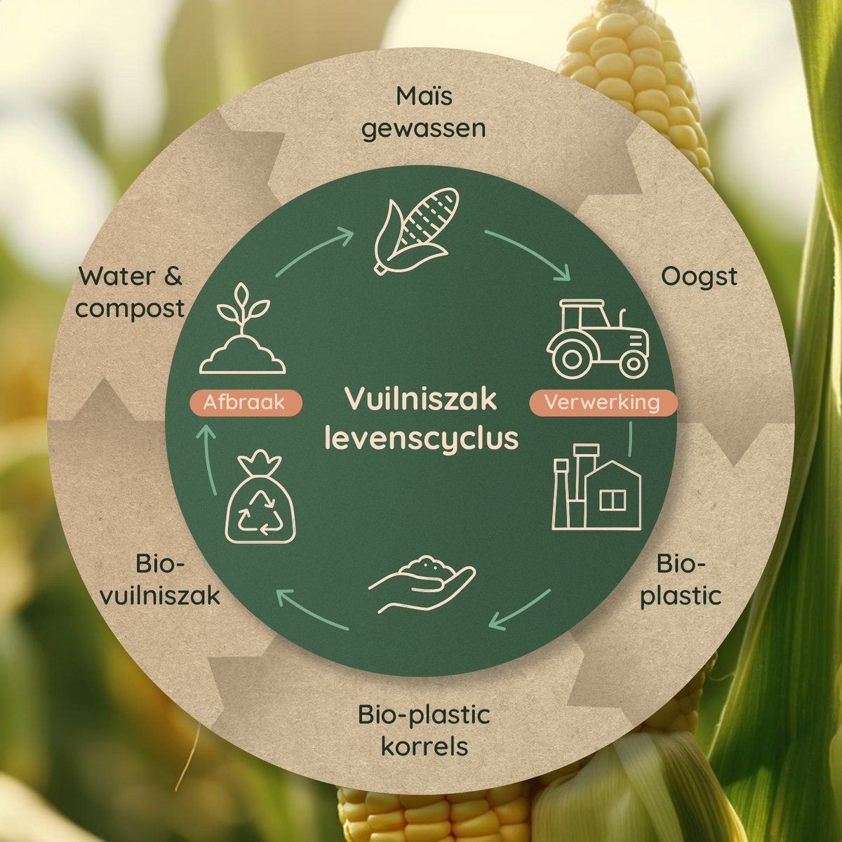30 Liter Vuilniszakken (30x) - 100% Biozakken
