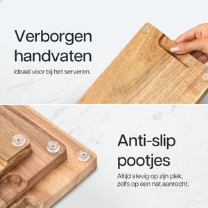 Acacia Snijplankenset met Houder