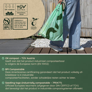 30 Liter Vuilniszakken (30x) - 100% Biozakken