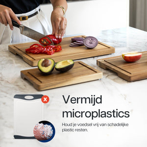 Acacia Snijplankenset met Houder