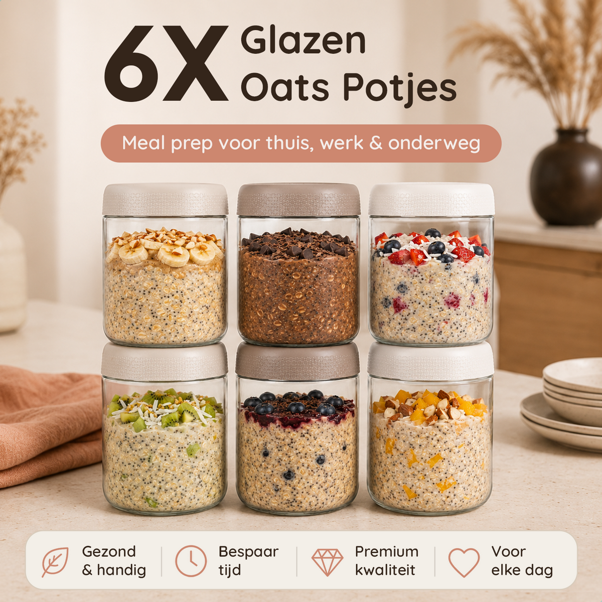 Overnight Oats Potjes 500 ml