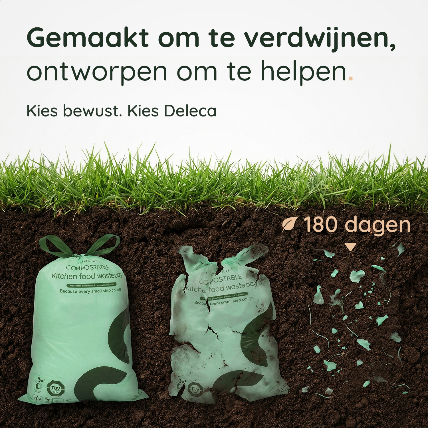 50 Liter Vuilniszakken (30x) - 100% Biozakken