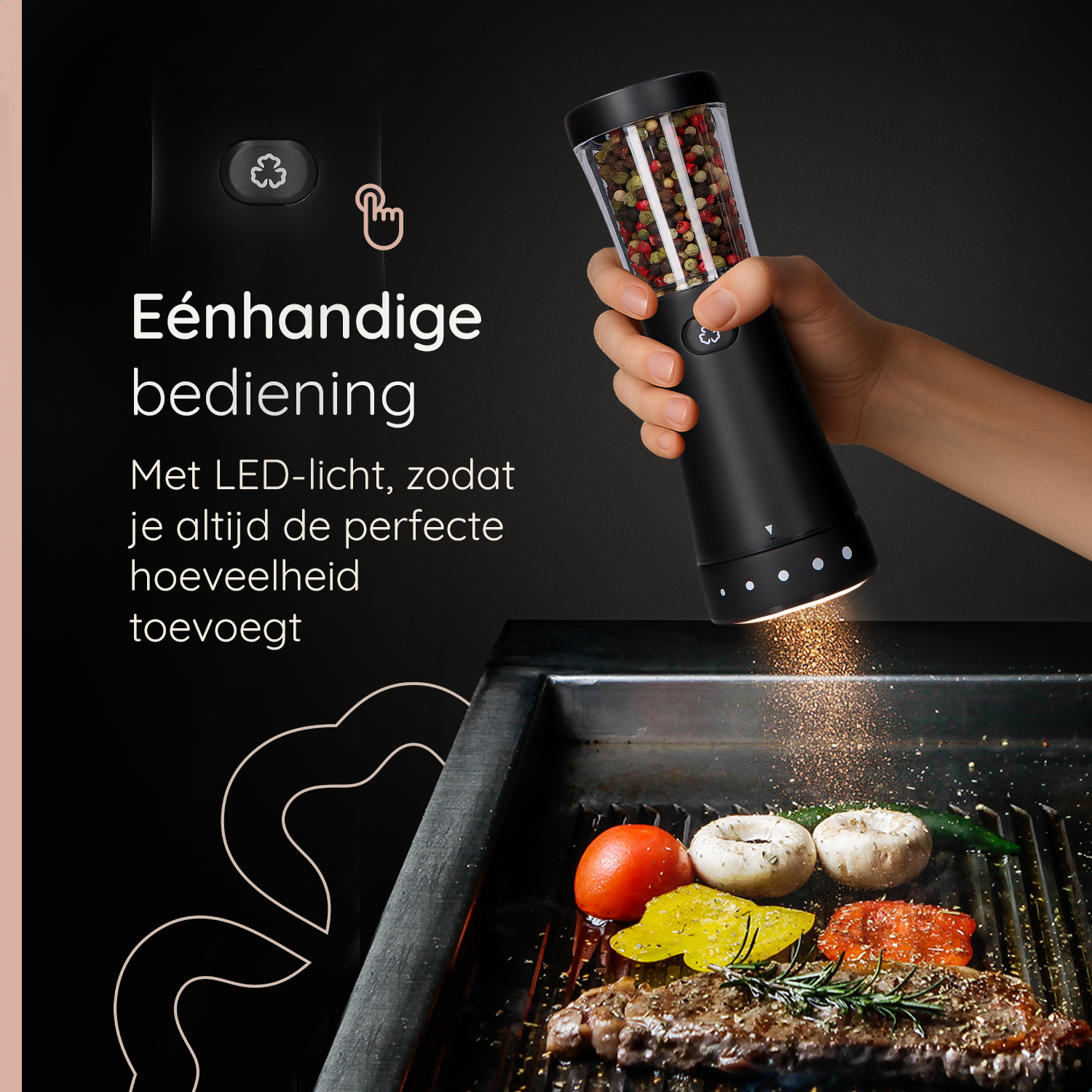 Peper en zoutmolen set Gustaro