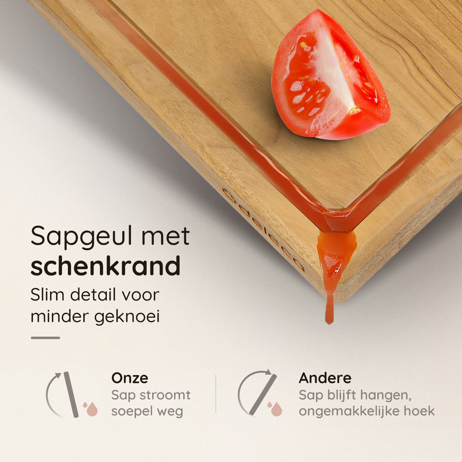 Teakhouten Snijplank