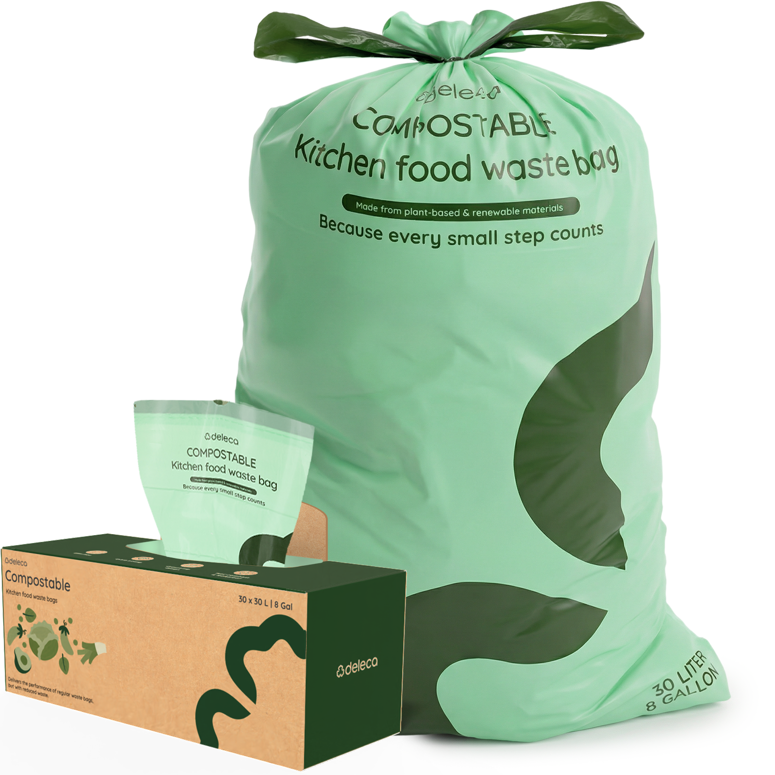 30 Liter Vuilniszakken (30x) - 100% Biozakken