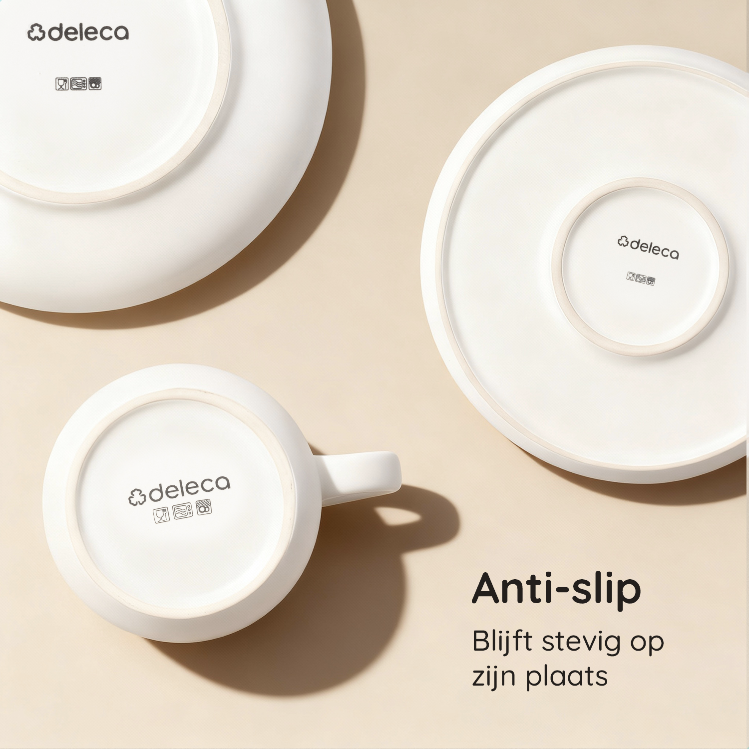 Serviesset Kyoto - 6 Personen / Mat Cremé Wit