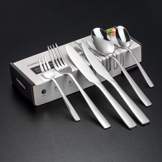 Bestekset Essential - 6 Personen / RVS Zilver
