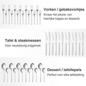 Luxe Bestekset Elegantia - 6 Pers.