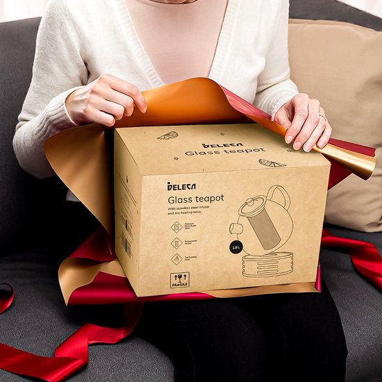 Borosilicaat Glazen Theepot met Filter - 1.5L