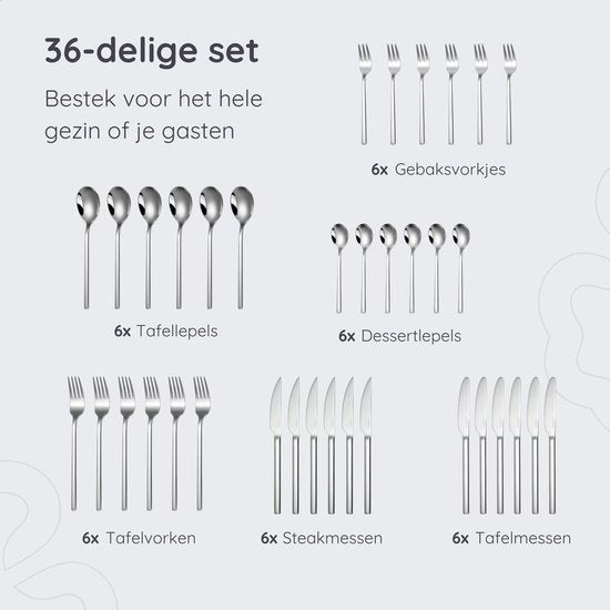 Bestekset Amara - 6 Pers.