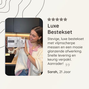 Bestekset Essential - 6 Personen / RVS Zwart