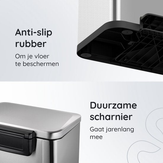 Prullenbak Prestige - 50L / RVS