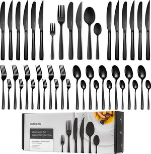 Bestekset Essential - 6 Personen / RVS Zwart