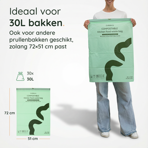 30 Liter Vuilniszakken (30x) - 100% Biozakken