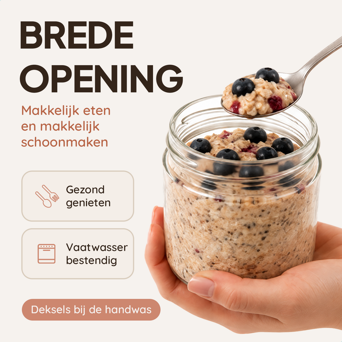 Overnight Oats Potjes 500 ml
