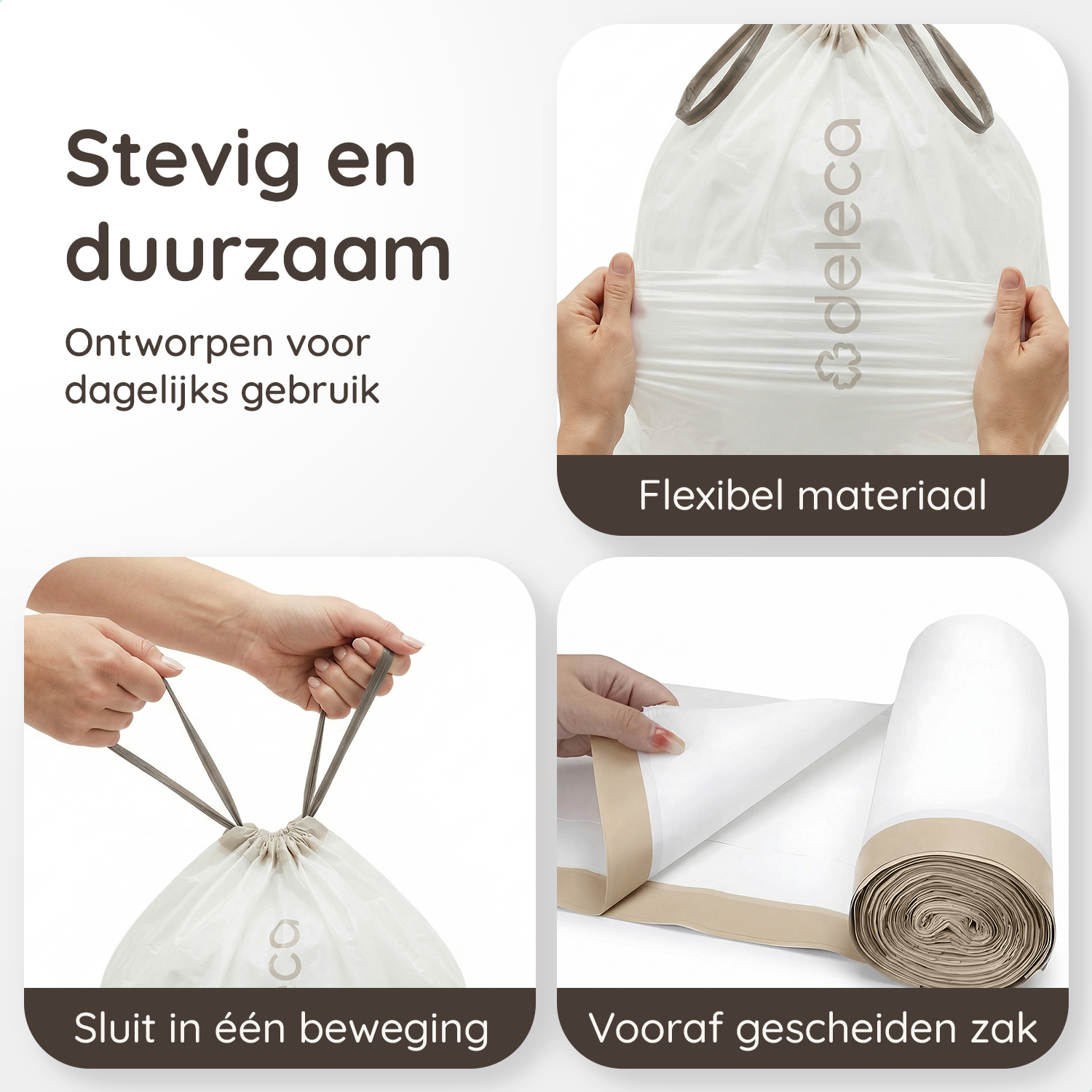 50x Vuilniszakken 30L - 51x72 cm / GRS Gerecycled