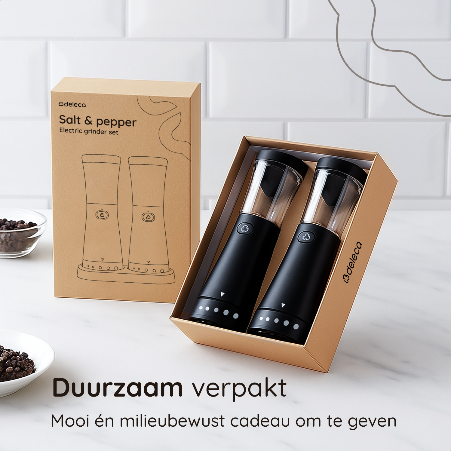 Peper en zoutmolen set Gustaro