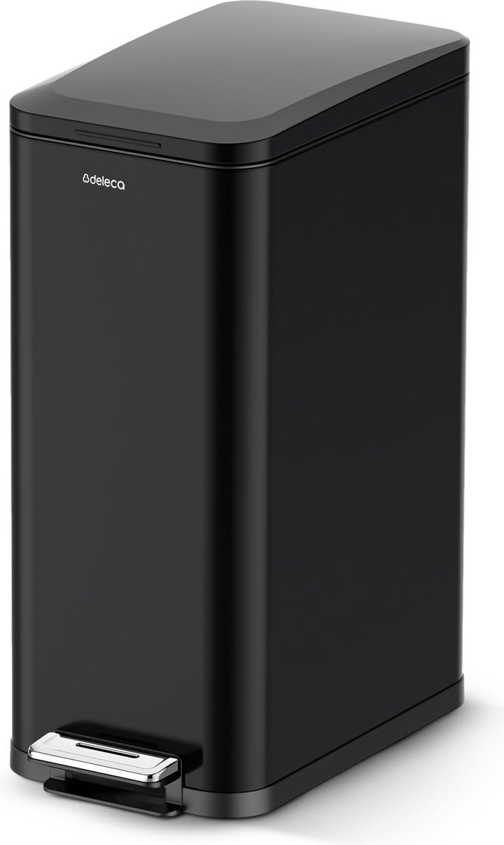 Prullenbak Prestige Smal - 50L / Mat Zwart