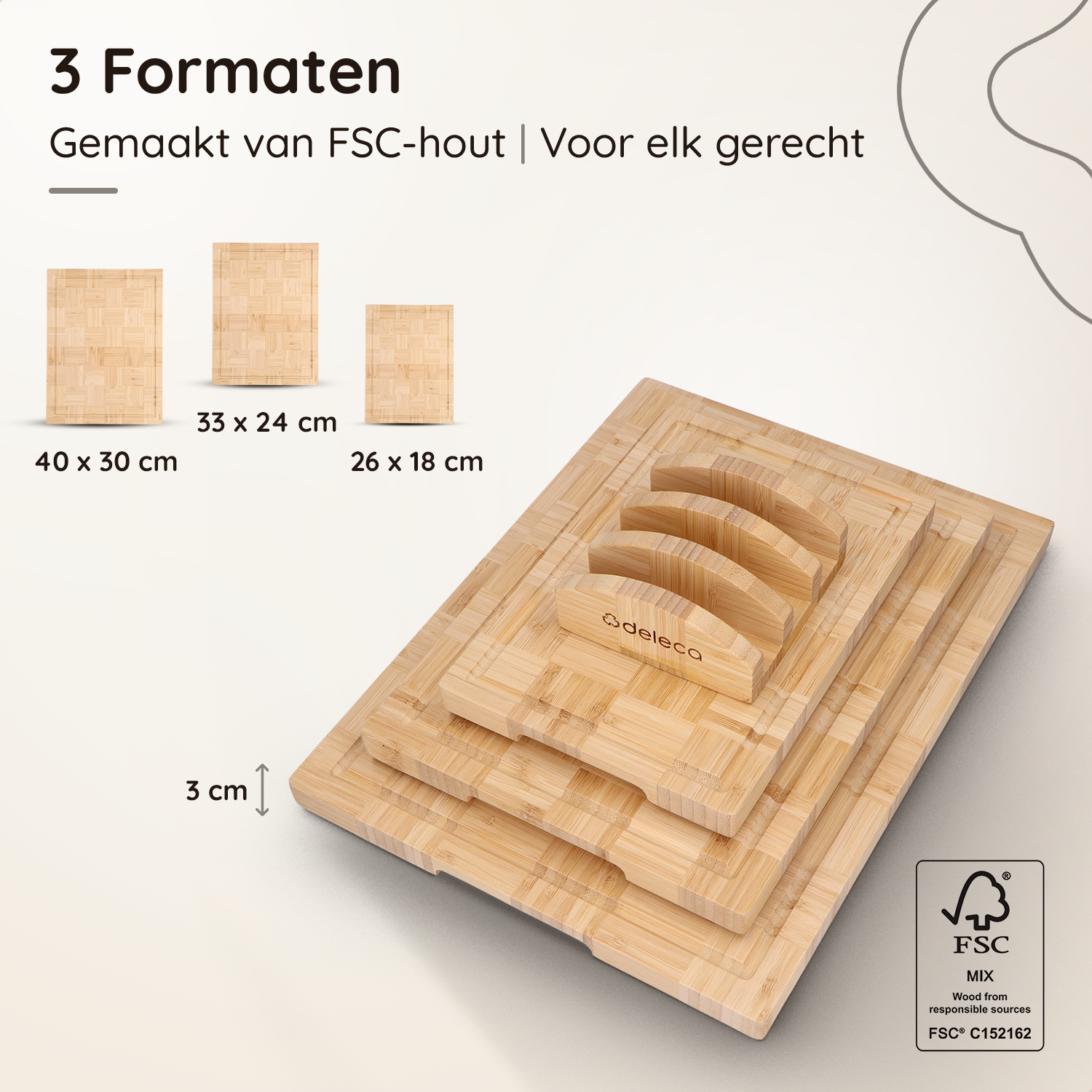 Bamboe Snijplankenset