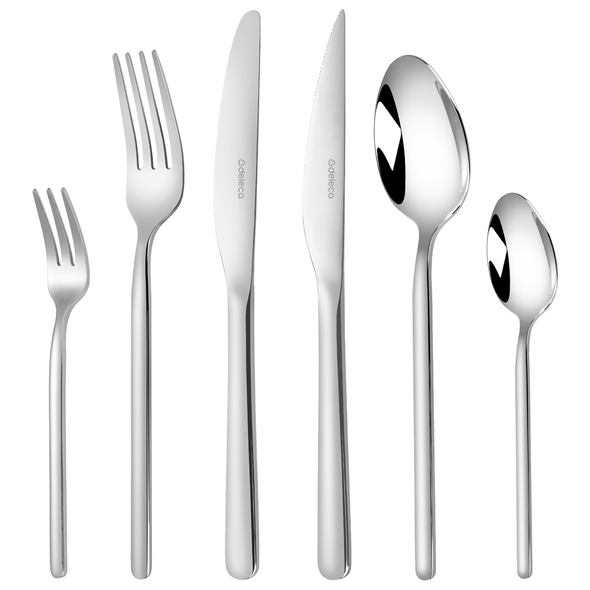Bestekset Amor - 6 Personen / Zilver 18.0 Edelstaal