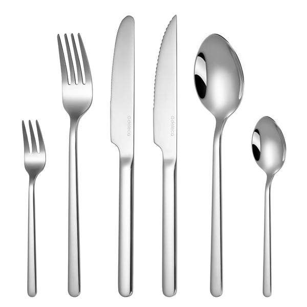 Deleca Bestekset Velora - 6 Persoons - 18/0 RVS
