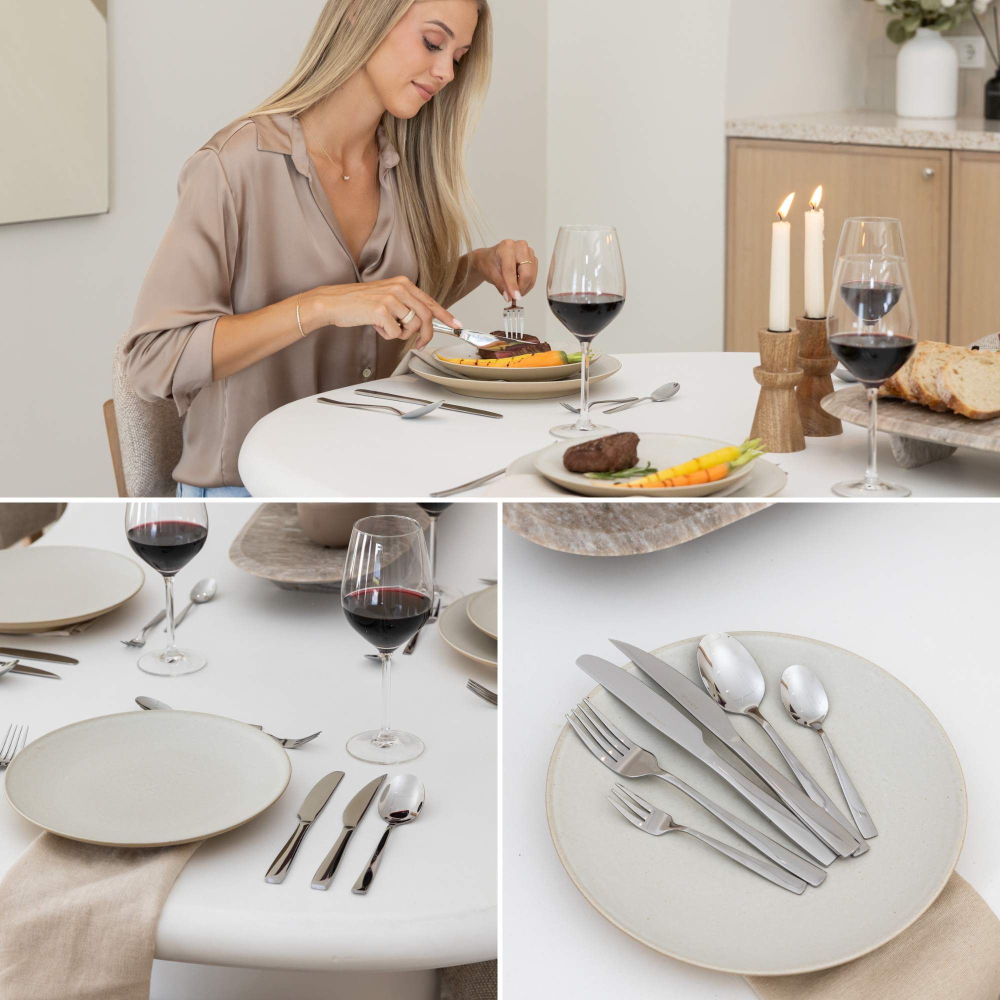 Bestekset Essential - 12 Personen / Zilver 18.0 Edelstaal
