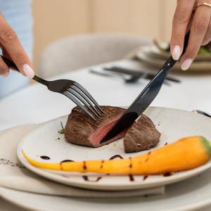 Bestekset Essential - 8 Personen / Zwart 18.0 Edelstaal